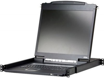 Переключатель KVM (КВМ) консольный ATEN CL1316N-ATA-RG, 16-ПК, LCD 19