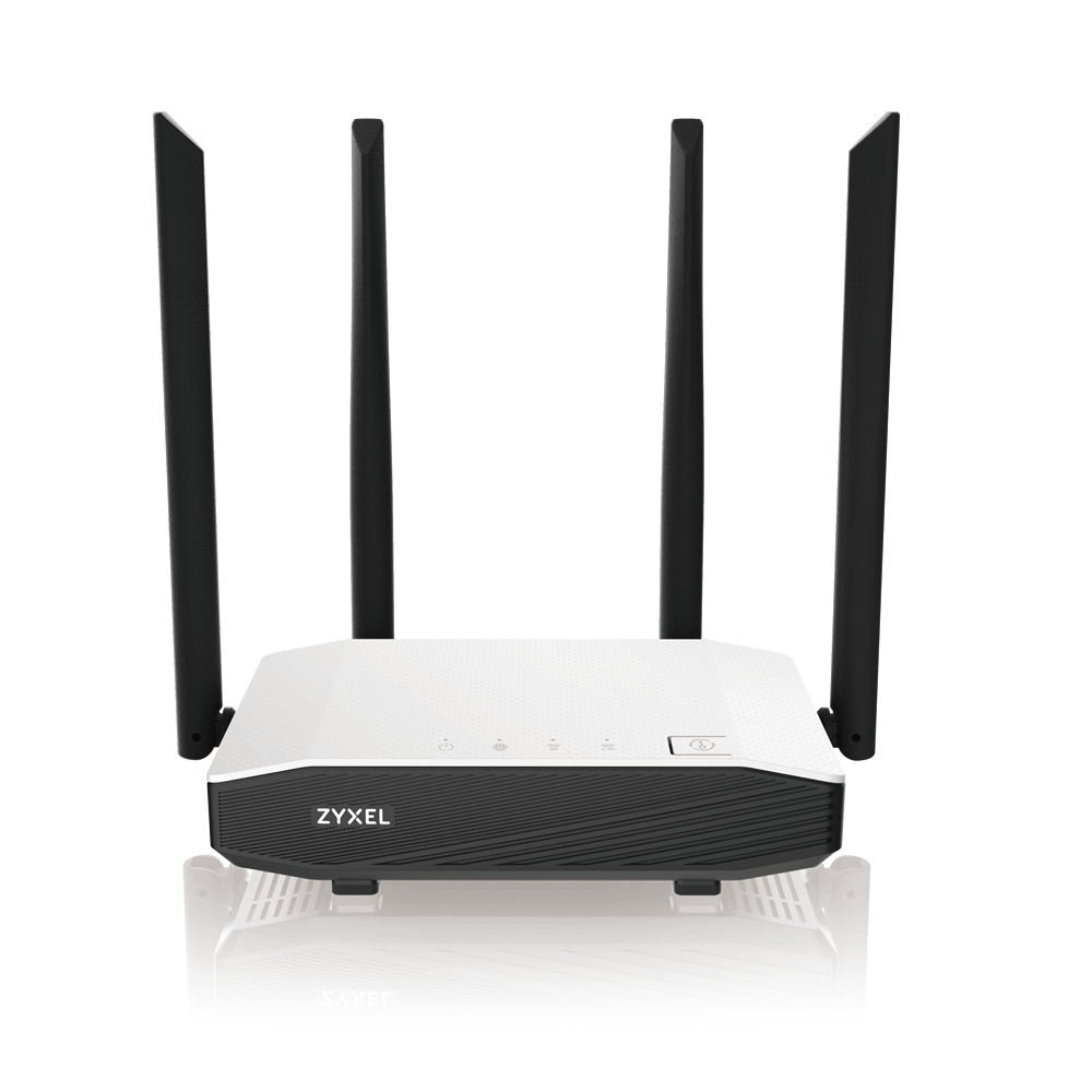 

Wi-Fi роутер ZYXEL NBG6615, 802.11a/b/g/n/ac, 2.4 / 5 ГГц, до 1.17 Гбит/с, LAN 4x1 Гбит/с, WAN 1x1 Гбит/с, внешних антенн: 4 (NBG6615-EU0101F), NBG6615