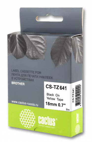 

Картридж ленточный Cactus CS-TZ641 черный для Brother 1010/1280/1280VP/2700VP (CS-TZ641), CS-TZ641