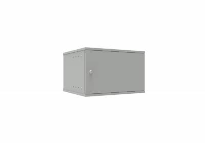 Шкаф телекоммуникационный настенный 6U 523x450 мм, металл, серый, разборный, SNR Lite SNR-TWC-6-ML