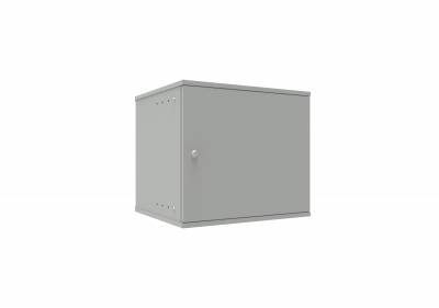 Шкаф телекоммуникационный настенный 9U 523x450 мм, металл, серый, разборный, SNR Lite SNR-TWC-9-ML
