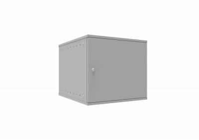 Шкаф телекоммуникационный настенный 9U 523x600 мм, металл, серый, разборный, SNR Lite SNR-TWC-9-MDL