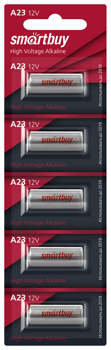 

Батарея Smartbuy SBBA-23A5B, A23, 12V, 5шт