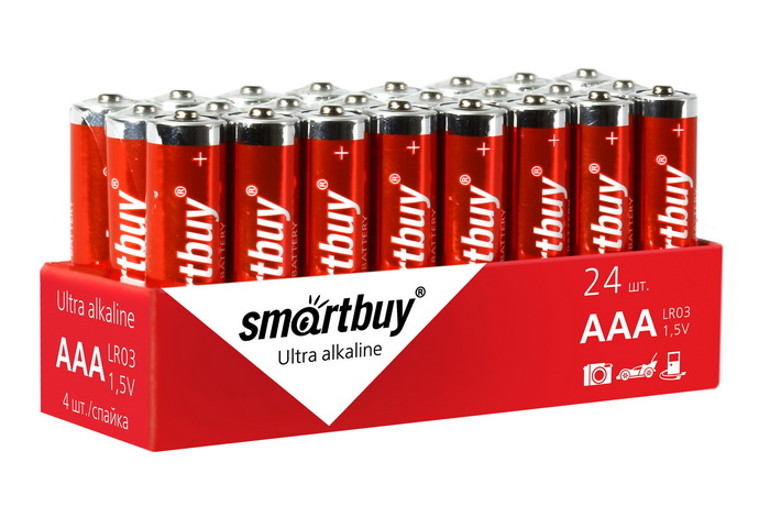 

Батарея Smartbuy SBBA-3A24S, AAA, 1.5V, 24шт