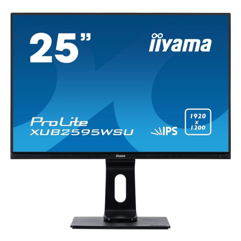 

Монитор 25" Iiyama ProLite XUB2595WSU-B1 IPS, 1920x1200 (16:10), 300кд/м2, 4мс, AMD FreeSync, VGA, HDMI, DisplayPort, USB-Hub, черный, ProLite XUB2595WSU-B1