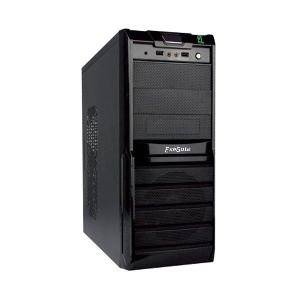 Корпус ExeGate XP-329S, ATX, Midi-Tower, черный, 350 Вт (EX278395RUS)