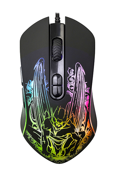 

Мышь проводная Qumo Dragon War Gothic M51, 3200dpi, оптическая светодиодная, USB, черный (24122), Dragon War Gothic M51