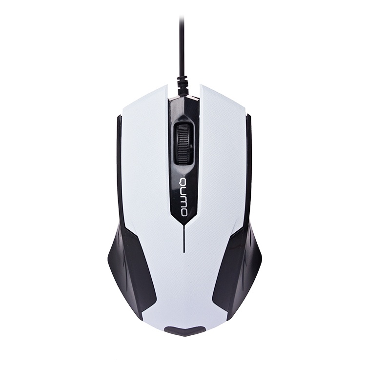 

Мышь проводная Qumo Office M14, 1000dpi, оптическая светодиодная, USB, белый (24131), Office M14
