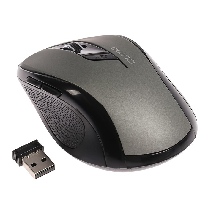 

Мышь беспроводная Qumo Office Line Gray M63, 1600dpi, оптическая светодиодная, USB, серый (24360), Office Line Gray M63