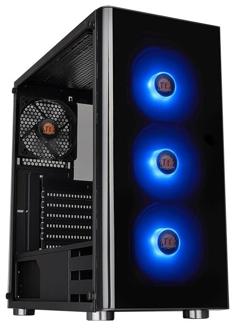 

Корпус Thermaltake V200, ATX, Midi-Tower, черный, без БП (CA-1K8-00M1WN-01), V200