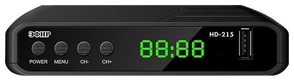 

Приставка для цифрового ТВ Сигнал Эфир HD-215, DVB-T2/DVB-T, HDMI, RCA, Эфир HD-215