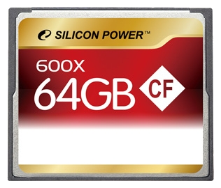 Карта памяти 64Gb Compact Flash , Silicon Power 600x (SP064GbCFC600V10)