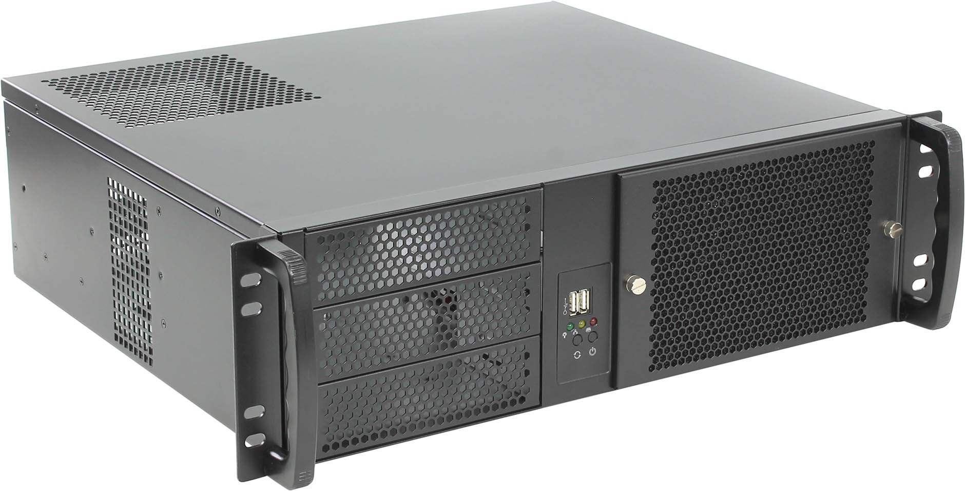 Корпус Procase EM338F-B-0, ATX, 3U RM, без БП (EM338F-B-0)