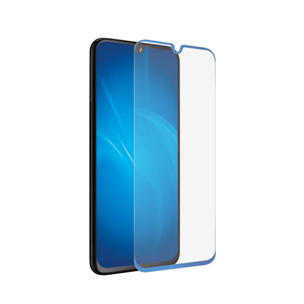 

Защитное стекло DF для смартфона Samsung Galaxy A70 закаленное, с синей рамкой (DF sColor-76 (blue))
