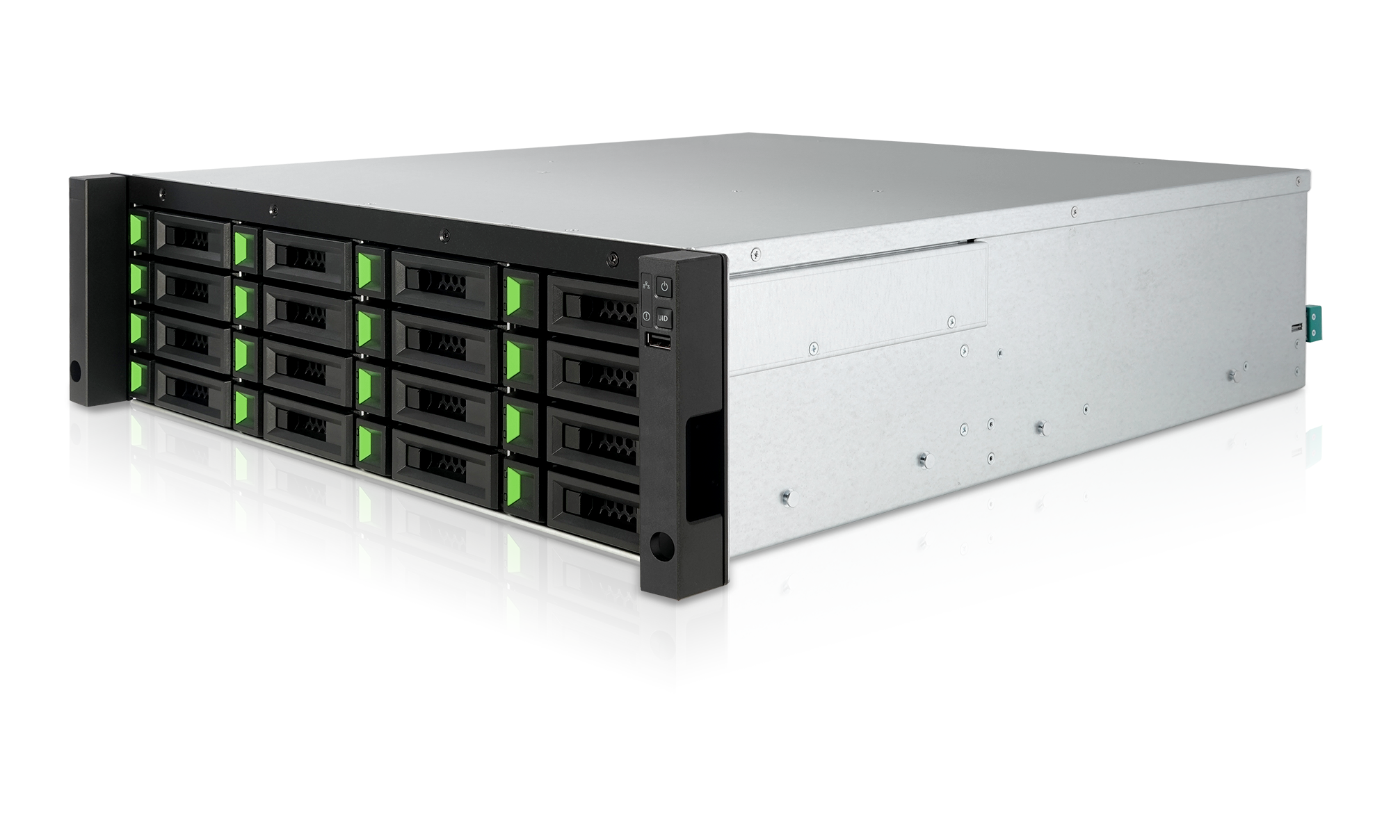 

Сетевой накопитель (NAS) QSAN XN7016R-EU, слоты 16x3.5" SATA 6Gb/s, 1x1 Гбит + 2x10 Гбит/с, 2xUSB 3.0, Intel Pentium/4x1.6GHz, DDR4 8Gb, RAID 0/1/5/6/10, (XN7016R-EU), Черный, XN7016R-EU