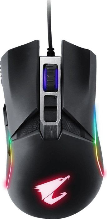 Мышь проводная GigaByte GM-AORUS M5, 16000dpi, оптическая светодиодная, USB, черный (GM-AORUS M5)