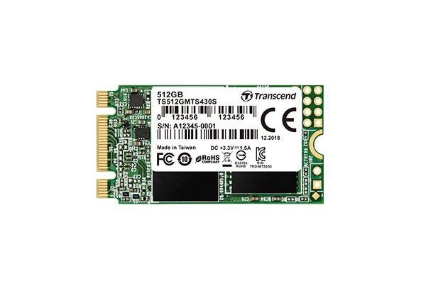 

Твердотельный накопитель (SSD) Transcend 512Gb 430S, 2242, M.2 (TS512GMTS430S)