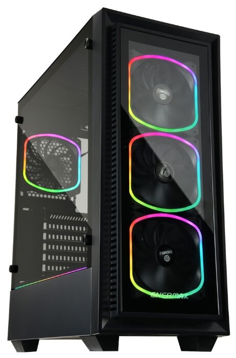 Корпус Enermax Starryfort SF30 Black, ATX, Midi-Tower, 2xUSB 3.0, RGB подсветка, черный, без БП (ECA-SF30-M1BB-ARGB)