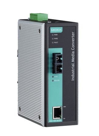 Медиаконвертер MOXA, SCx100 Мбит/с, RJ-45x100 Мбит/с, Tx:1310, 40км, (IMC-101-M-SC)