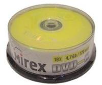 

Диск DVD-R 4.7Gb 16x Mirex, Cake Box (25шт)