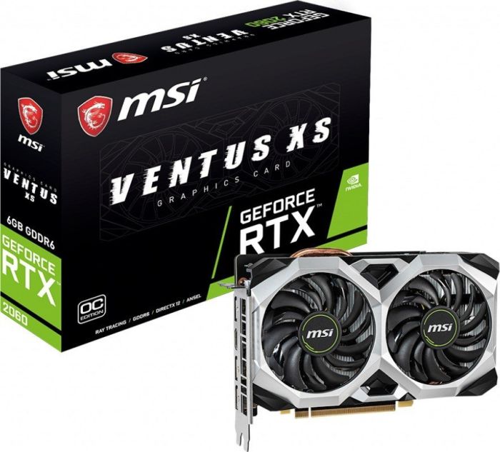 Видеокарта MSI NVIDIA GeForce RTX 2060 6Gb DDR6 (RTX 2060 VENTUS XS 6G OC)