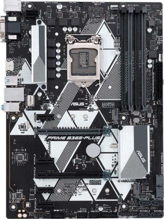 

Материнская плата ASUS PRIME B365-PLUS, Socket1151v2, Intel B365, 4xDDR4, 2PCI-Ex16, 6SATA3, 7.1-ch, GLAN, 8USB 3.1, VGA, DVI, HDMI, ATX, Retail, PRIME B365-PLUS