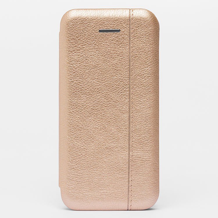 

Чехол-книжка открытие в бок для смартфона Apple 5/5S/SE, золотистый (99953)