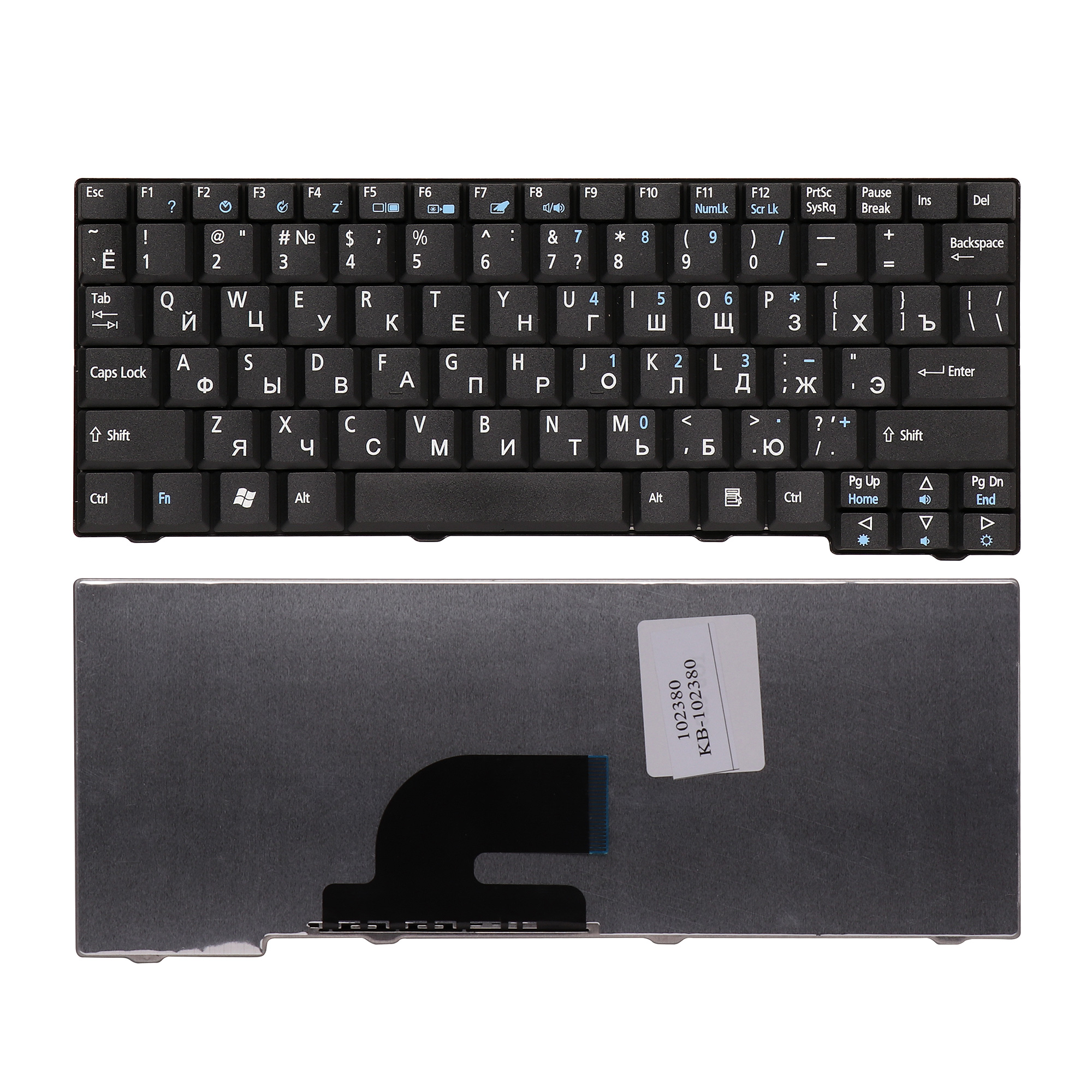 

Клавиатура TopON для Acer Aspire One 531, A110, A150, D150, ZG5 Series, плоский Enter, черная без рамки, PN: ZG5, 9J.N9482.00R, 9J.N9482.20R (KB-102380), KB-102380