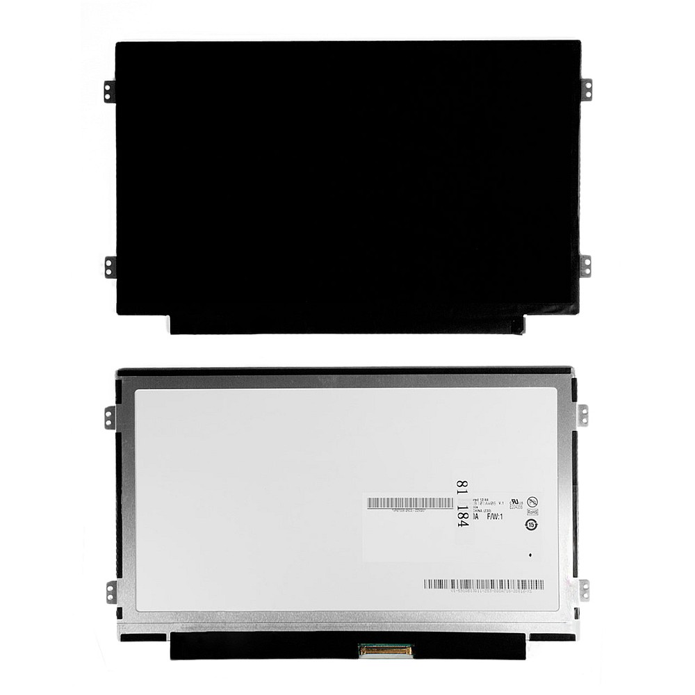 

Матрица для ноутбука 10.1" 1024x600 WSVGA, 40 pin LVDS, Slim, LED, TN, крепления слева/справа (уши), глянцевая. PN: B101AW06 V.0 (TOP-WSV-101L-SW)