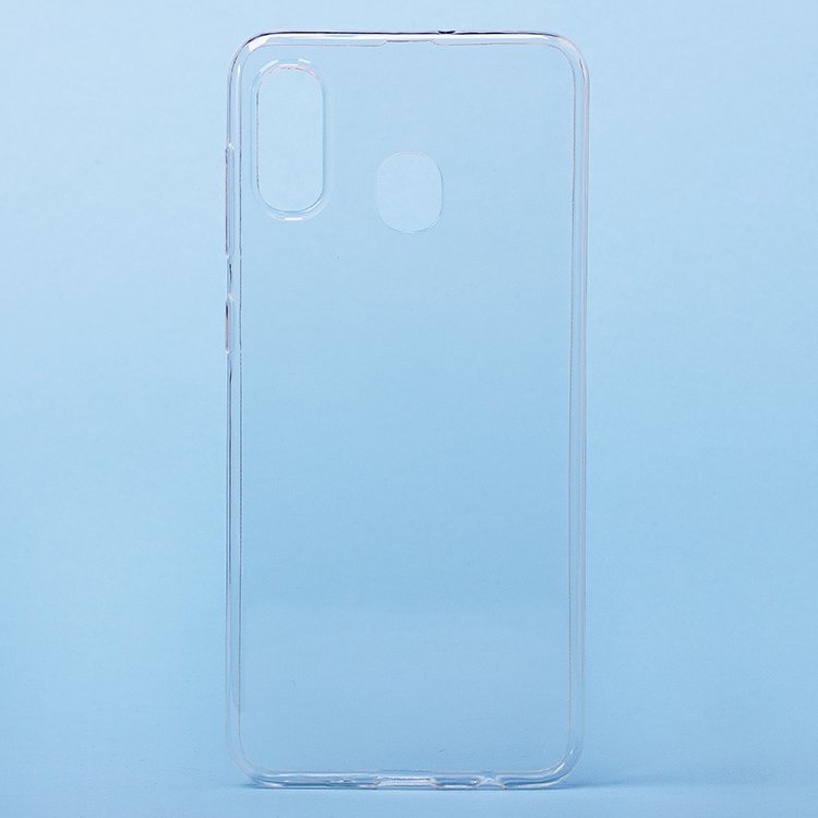 Чехол-накладка Ultra Slim для смартфона Samsung SM-A205 Galaxy A20, силикон, прозрачный (99207)