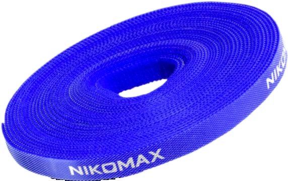 

Стяжка-липучка Nikomax, 1.5 см x 5м, 1 шт., в рулоне, синий (NMC-CTV05M-15-RL-BL)