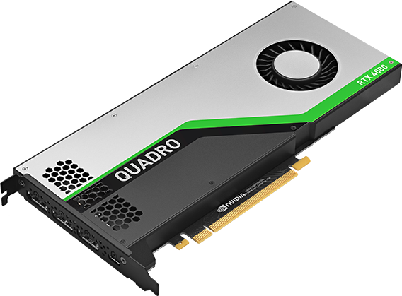 Видеокарта PNY NVIDIA Quadro RTX 4000, 8Gb GDDR6, 256bit, PCI-E, 3DP, USB Type-C, Retail (VCQRTX4000-PB) - фото 1