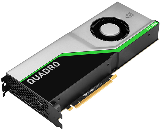 

Видеокарта PNY NVIDIA Quadro RTX 6000, 24Gb GDDR6, 384bit, PCI-E, 4DP, USB Type-C, Retail (VCQRTX6000-PB)