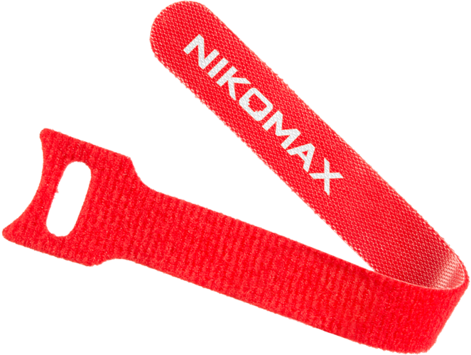 

Стяжка-липучка Nikomax, 1.6 см x 240 мм, 10 шт., с мягкой пряжкой, красный (NMC-CTV240-16-SB-RD-10)