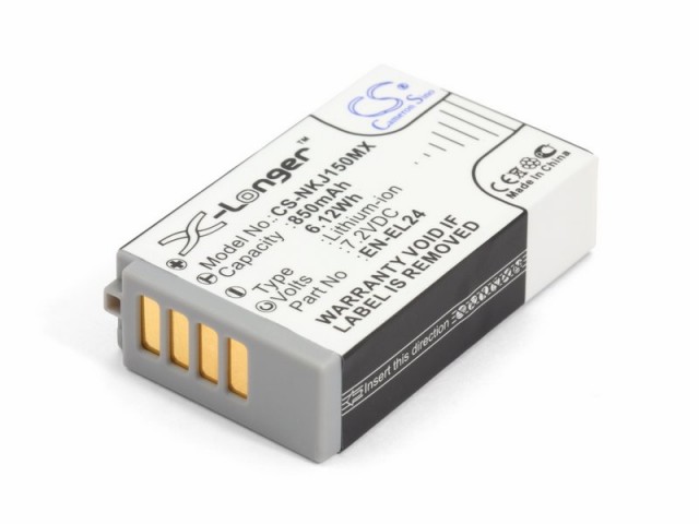 

Аккумулятор CameronSino CS-NKJ150MX для Nikon 1 J5 (EN-EL24, VFB11901) (P105.00111), CS-NKJ150MX