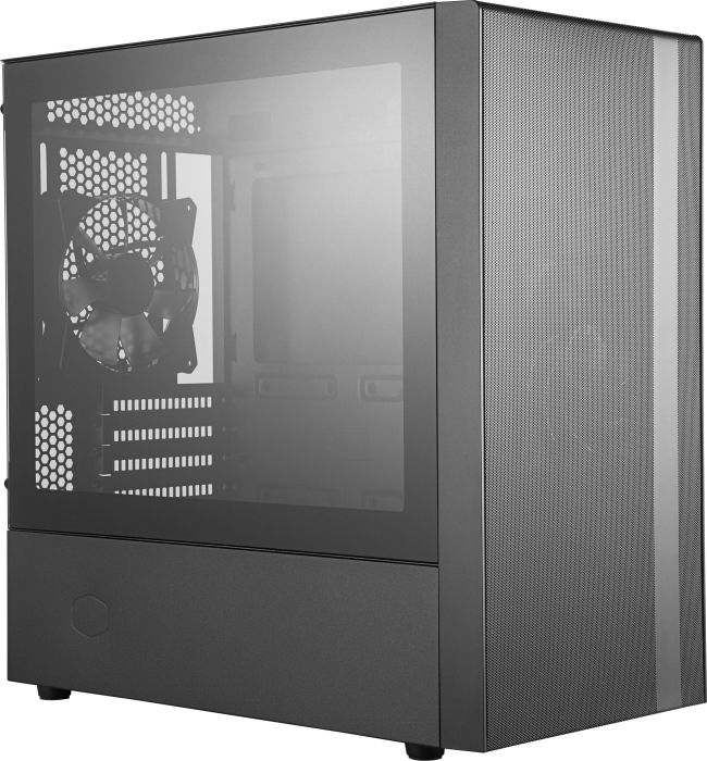 Корпус COOLERMASTER NR400-KGNN-S00, mATX, Midi-Tower, 2xUSB 3.0, черный/белый, без БП (MCB-NR400-KGNN-S00)