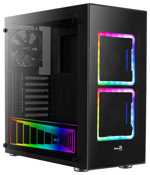 

Корпус AeroCool Tor Black, ATX, Midi-Tower, USB 3.0, черный, Без БП (4718009157187), Tor Black
