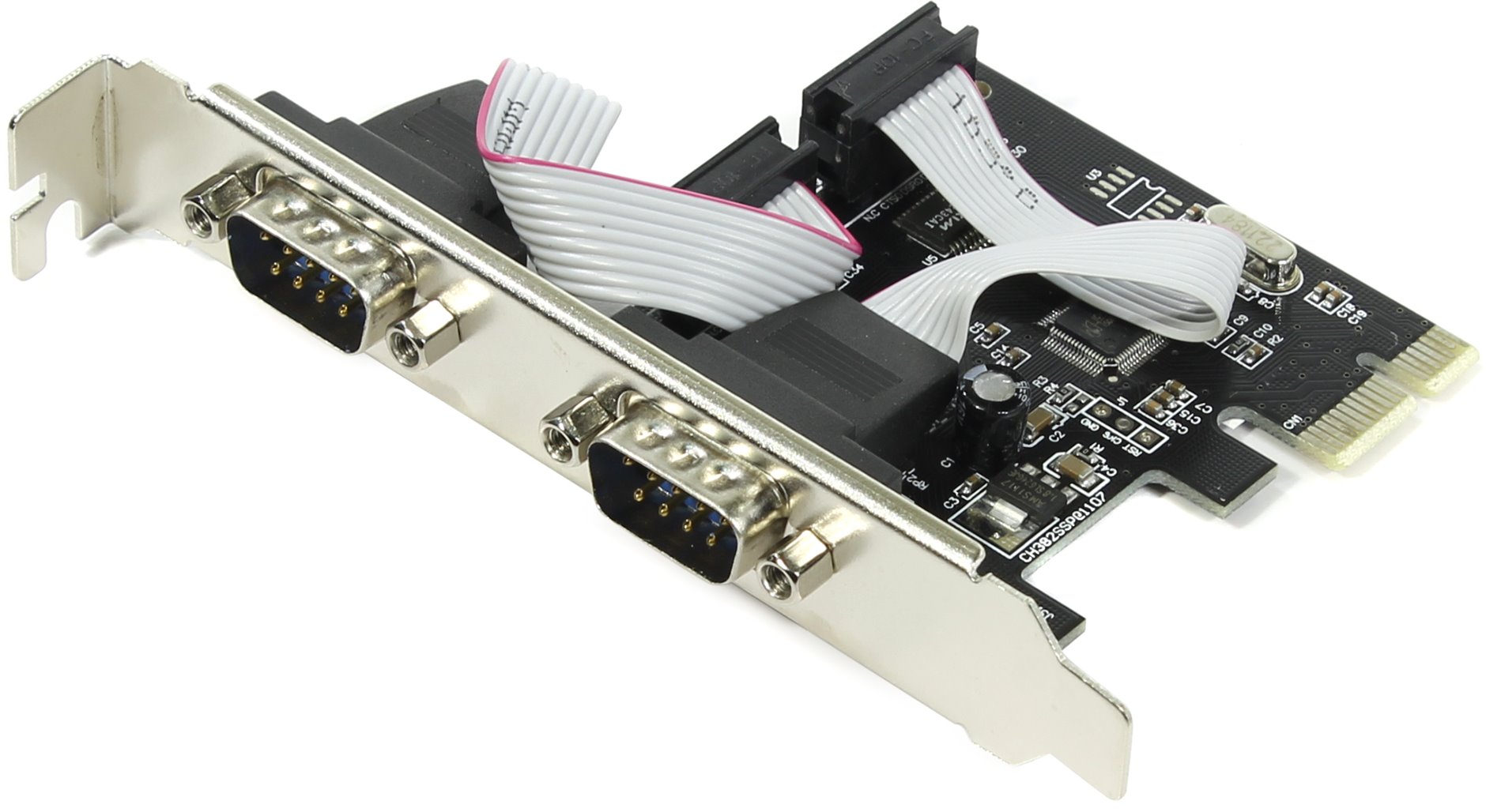 Контроллер COM Espada, 2xCOM, PCI-Ex1, OEM (PCIe2SWCH)
