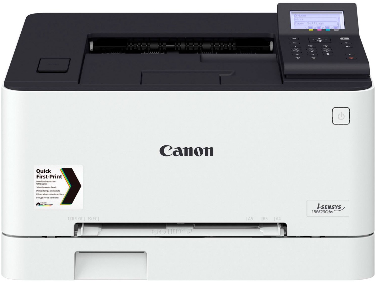 Принтер лазерный Canon i-SENSYS Colour LBP623Cdw, A4, цветной, 21стр/мин (A4 ч/б), 21стр/мин (A4 цв.), 1200x1200dpi, дуплекс, сетевой, Wi-Fi, USB (3104C001) - фото 1