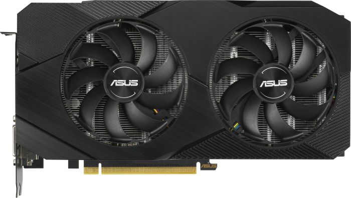 Видеокарта ASUS NVIDIA GeForce RTX 2060 DUAL EVO OC, 6Gb GDDR6, 192bit, PCI-E, DVI, 2HDMI, DP, Retail (DUAL-RTX2060-O6G-EVO) - фото 1