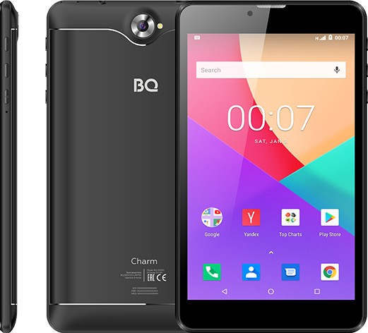 

Планшет BQ BQ-7000G Charm 7" 1280x800 IPS, Spreadtrum SC7731E, 1Gb RAM, 8Gb, 3G, WiFi, BT, 2800mAh, Android 8.1, черный, BQ-7000G Charm