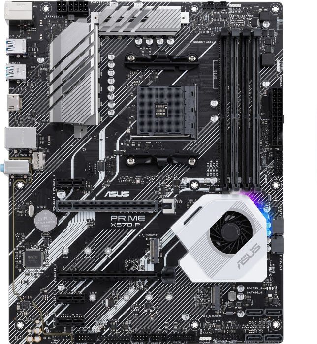 

Материнская плата ASUS PRIME X570-P, SocketAM4, AMD X570, 4xDDR4, 2PCI-Ex16, 6SATA3, 7.1-ch, GLAN, 10 USB 3.1, HDMI, ATX, Retail, PRIME X570-P