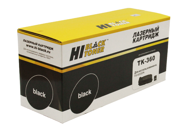 

Картридж лазерный Hi-Black HB-TK-360 (TK-360), черный, 20000 страниц, совместимый, для Kyocera FS-4020