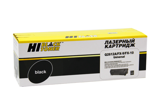 

Картридж лазерный Hi-Black HB-FX-10/9/Q2612A (Q2612A/FX-9/FX-10), черный, 2000 страниц, совместимый, для i-SENSYS Fax-L100 / Fax-L120 / Fax-L140 / Fax-L160, Canon i-Sensys MF-4018 / MF4110 / MF4120 / MF4122 / MF4140 / MF4150 / MF4270 / MF4320d / MF4330d /