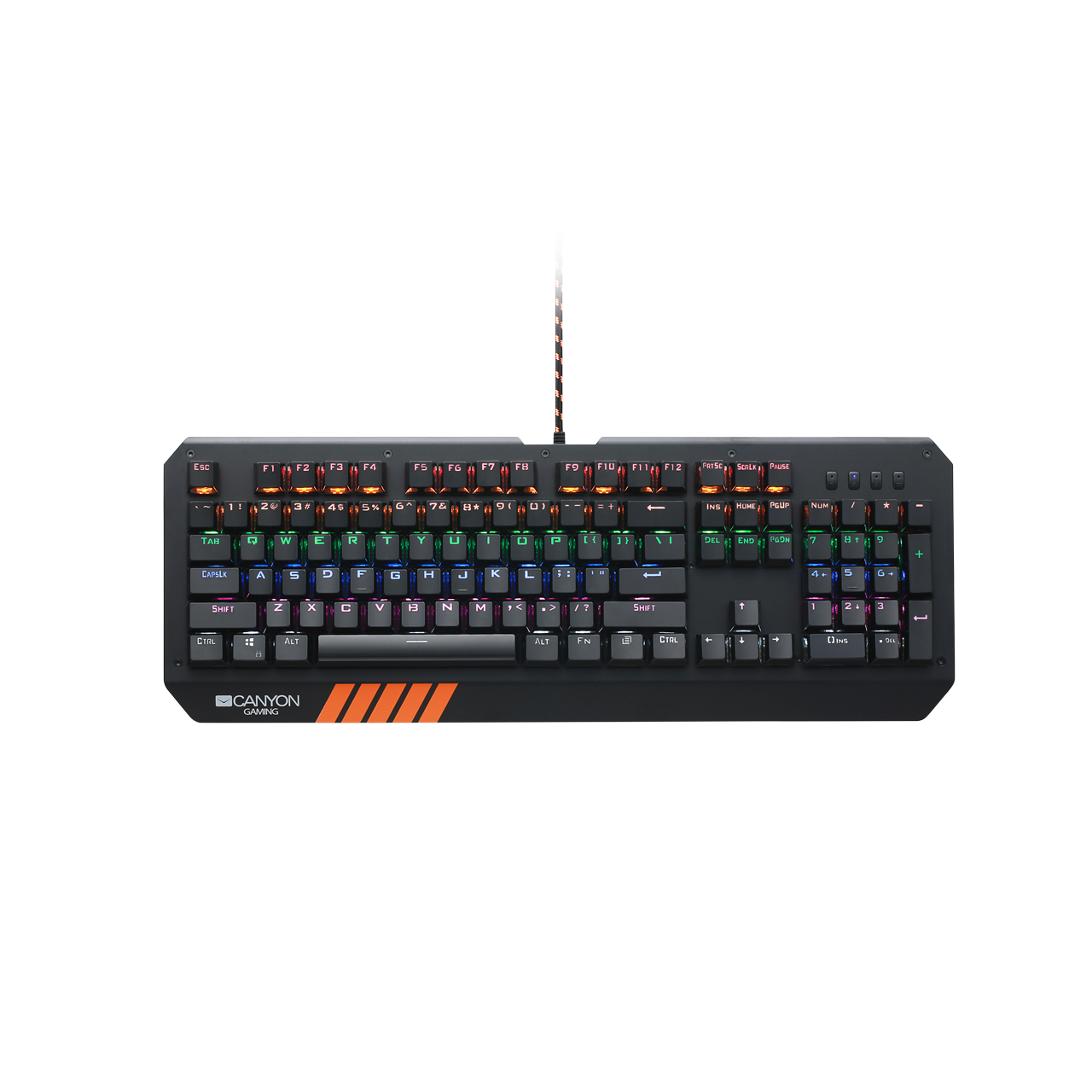 

Клавиатура проводная Canyon CND-SKB6, механическая, подсветка, USB, черный, CND-SKB6