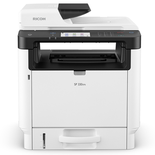 

МФУ лазерный Ricoh 330SFN, A4, ч/б, 32стр/мин (A4 ч/б), 1200x1200dpi, дуплекс, ДАПД-35 листов, факс, сетевой, USB (408263), 330SFN