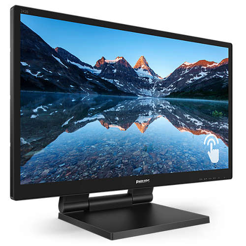 

Монитор 23.8" Philips 242B9T IPS, сенсорный, 1920x1080 (16:9), 250кд/м2, 1мс, VGA, DVI, HDMI, DisplayPort, USB-Hub, черный, 242B9T