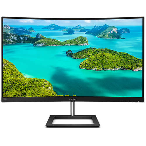 

Монитор 32" Philips 322E1C (00/01) VA, Curved, 1920x1080 (16:9), 250кд/м2, 4мс, VGA, HDMI, DisplayPort, черный, 322E1C (00/01)