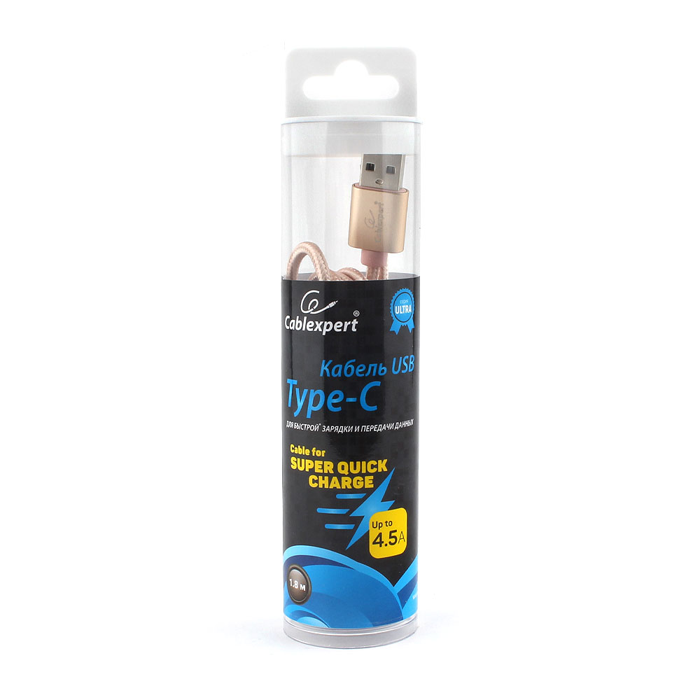 

Кабель USB2.0(Am)-TypeC, Cablexpert, серия Ultra, блистер, 1.8м, золотистый (CC-U-USBC01Gd-1.8M)