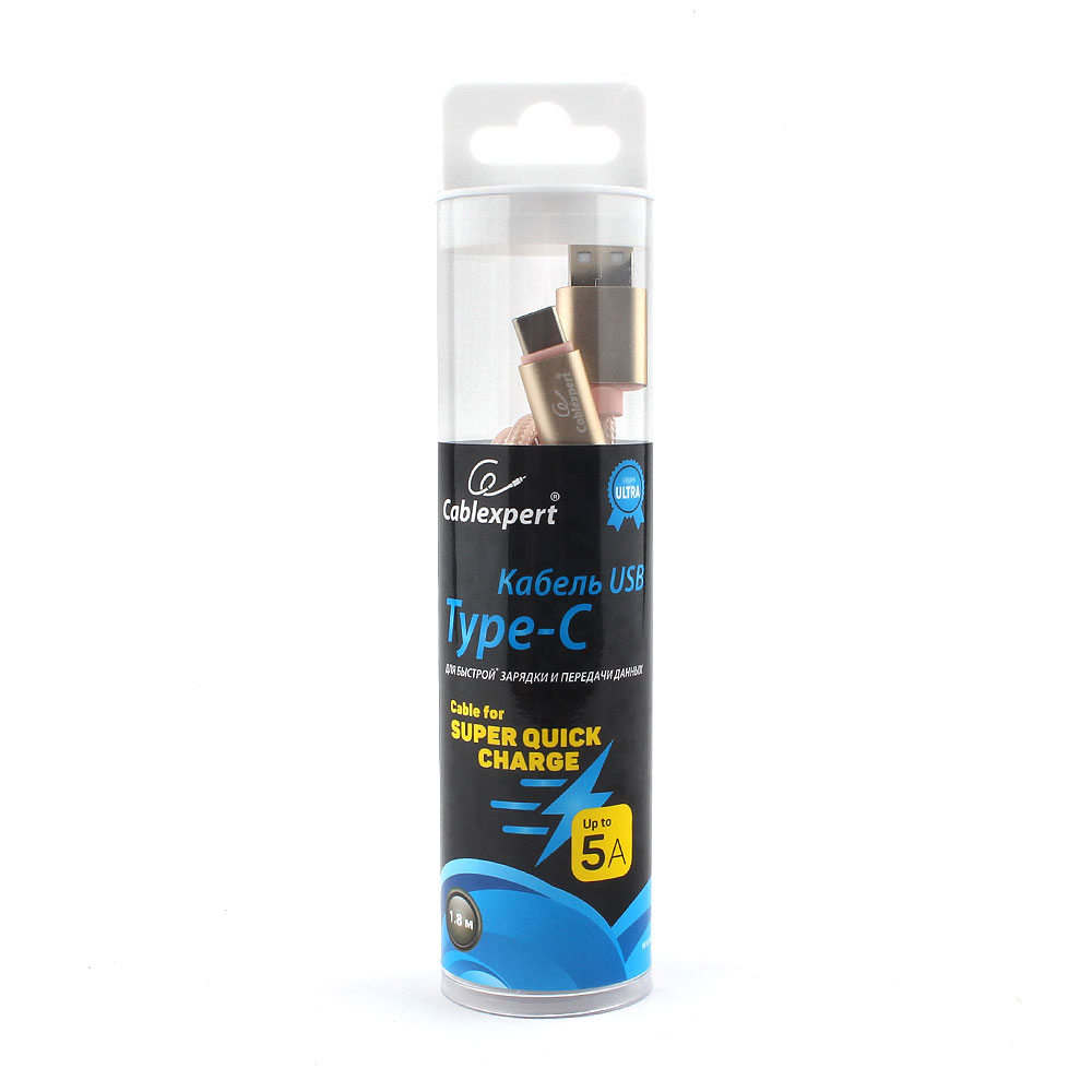 

Кабель USB2.0(Am)-TypeC, Cablexpert, серия Ultra, блистер, 1.8м, золотистый (CC-U-USBC02Gd-1.8M)